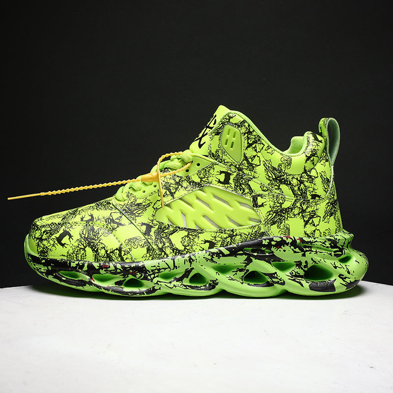 Cross-Border Foreign Trade Winter Men'S Shoes Sports Leisure Old Shoes High-Top Basketball Shoes Student Running Shoes Travel Shoes Large Size