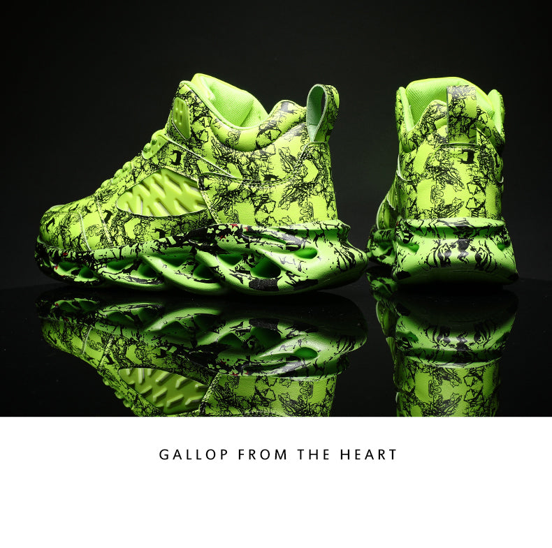 Cross-Border Foreign Trade Winter Men'S Shoes Sports Leisure Old Shoes High-Top Basketball Shoes Student Running Shoes Travel Shoes Large Size