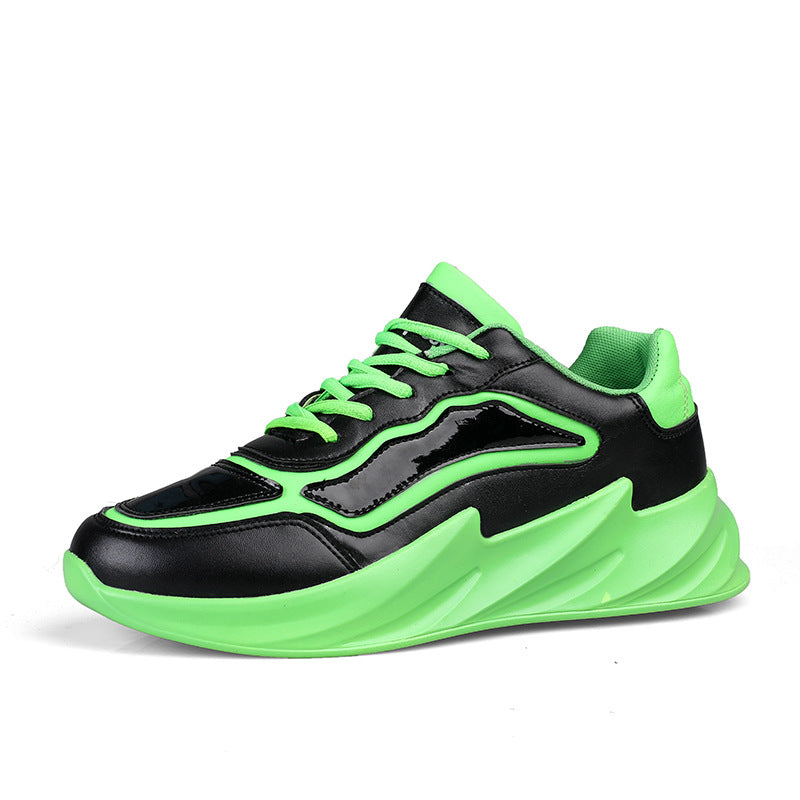 Spring Men's Shoes Korean Fashion Trendy Sports Shoes Outdoor Blade Casual Shoes Men's Black Platform Running Shoes