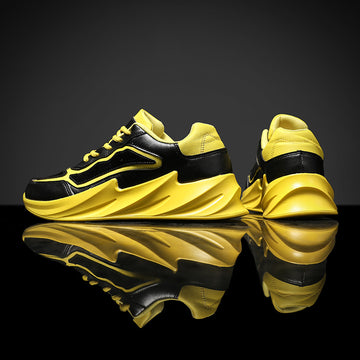 Spring Men's Shoes Korean Fashion Trendy Sports Shoes Outdoor Blade Casual Shoes Men's Black Platform Running Shoes