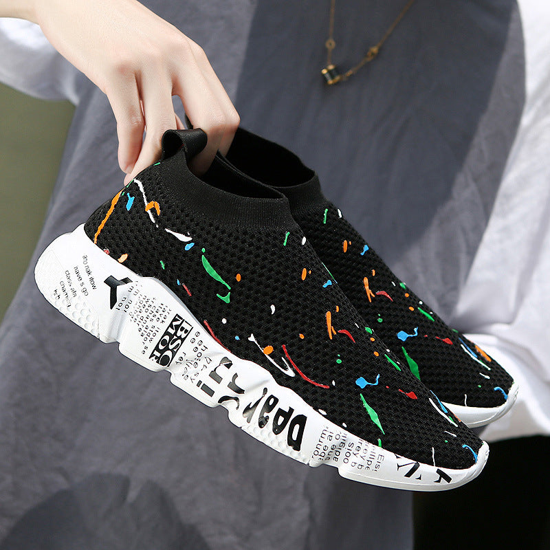 Canvas shoes breathable mesh shoes