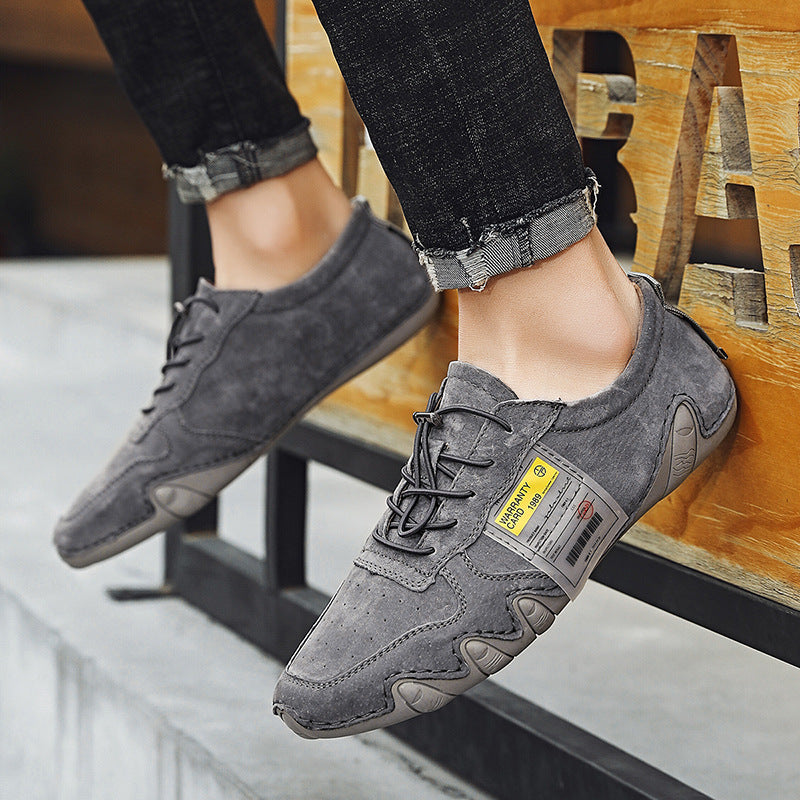 Men's Casual Leather Shoes Octopus Peas Shoes