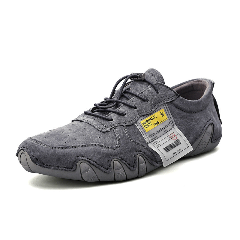 Men's Casual Leather Shoes Octopus Peas Shoes